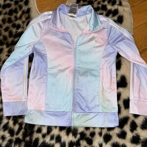 Girls adidas track suit jacket sz6